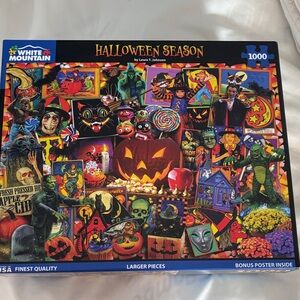 White Mountain Halloween Season Puzzle - Vibrant Colors